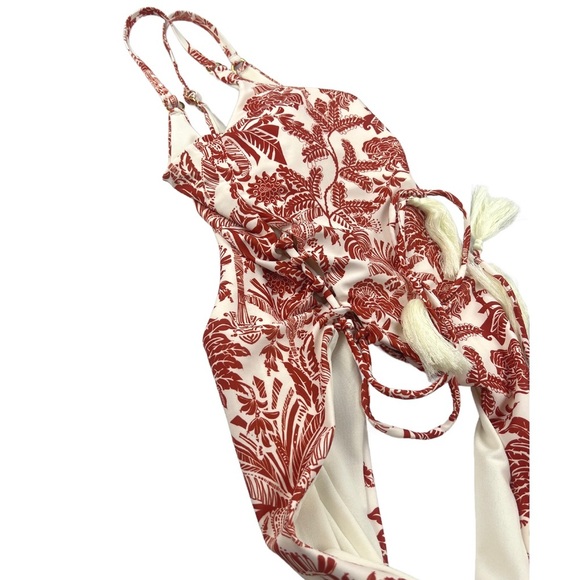 NWT Women’s Phax One-Piece Tropical Lace Up In Size M - Picture 3 of 5